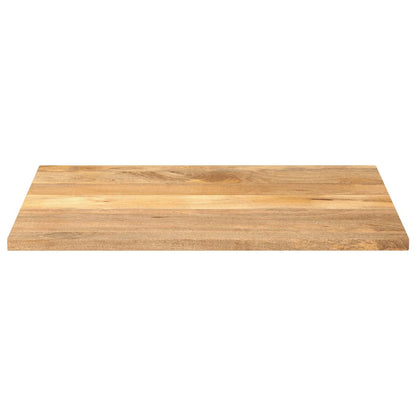 Piano per Tavolo 100x80x3,8cm Rettangolare Legno Massello Mango