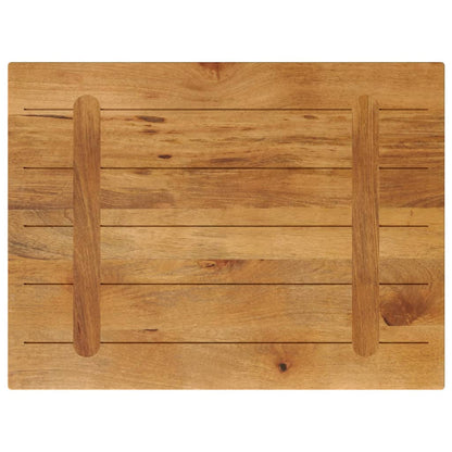 Piano per Tavolo 90x70x2,5 cm Rettangolare Legno Massello Mango | homemem39