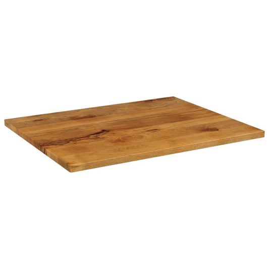 Piano per Tavolo 90x80x2,5 cm Rettangolare Legno Massello Mango