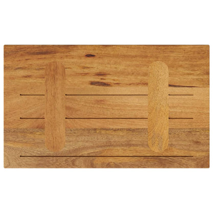 Piano per Tavolo 50x30x3,8 cm Rettangolare Legno Massello Mango