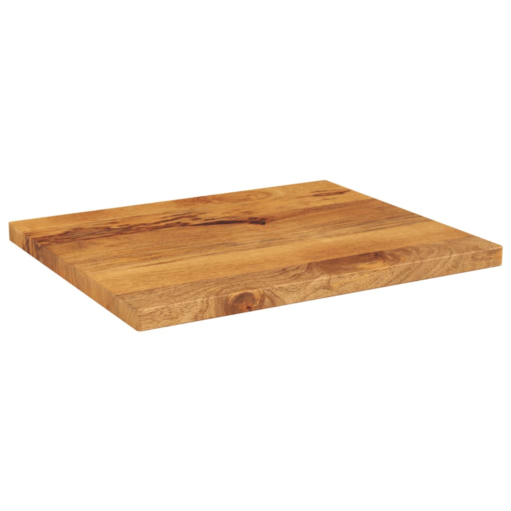 Piano per Tavolo 60x50x3,8 cm Rettangolare Legno Massello Mango