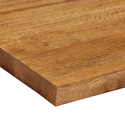 Piano per Tavolo 100x50x3,8cm Rettangolare Legno Massello Mango