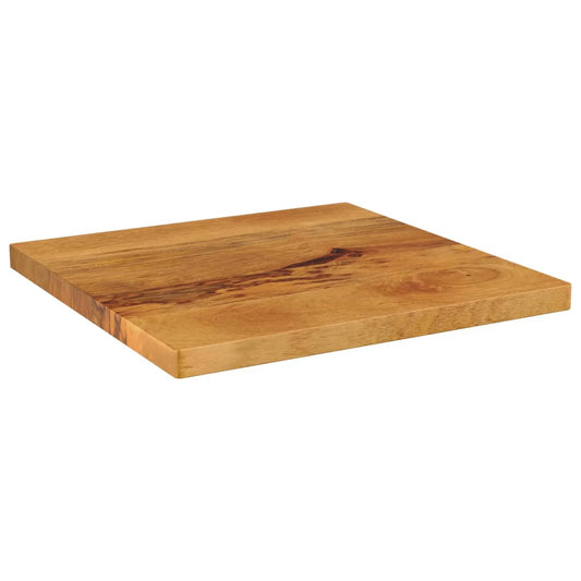 Piano per Tavolo 60x60x3,8 cm Quadrato Legno Massello di Mango