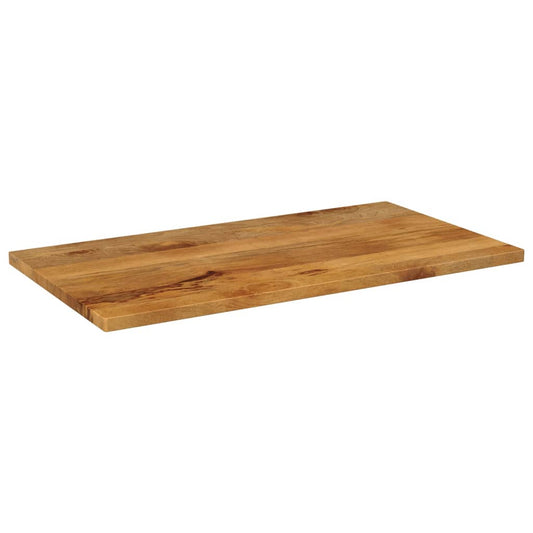 Piano per Tavolo 100x60x3,8cm Rettangolare Legno Massello Mango