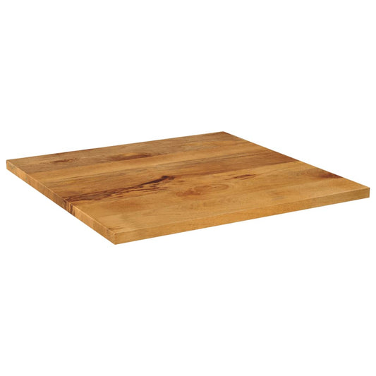 Piano per Tavolo 70x70x3,8 cm Quadrato Legno Massello di Mango