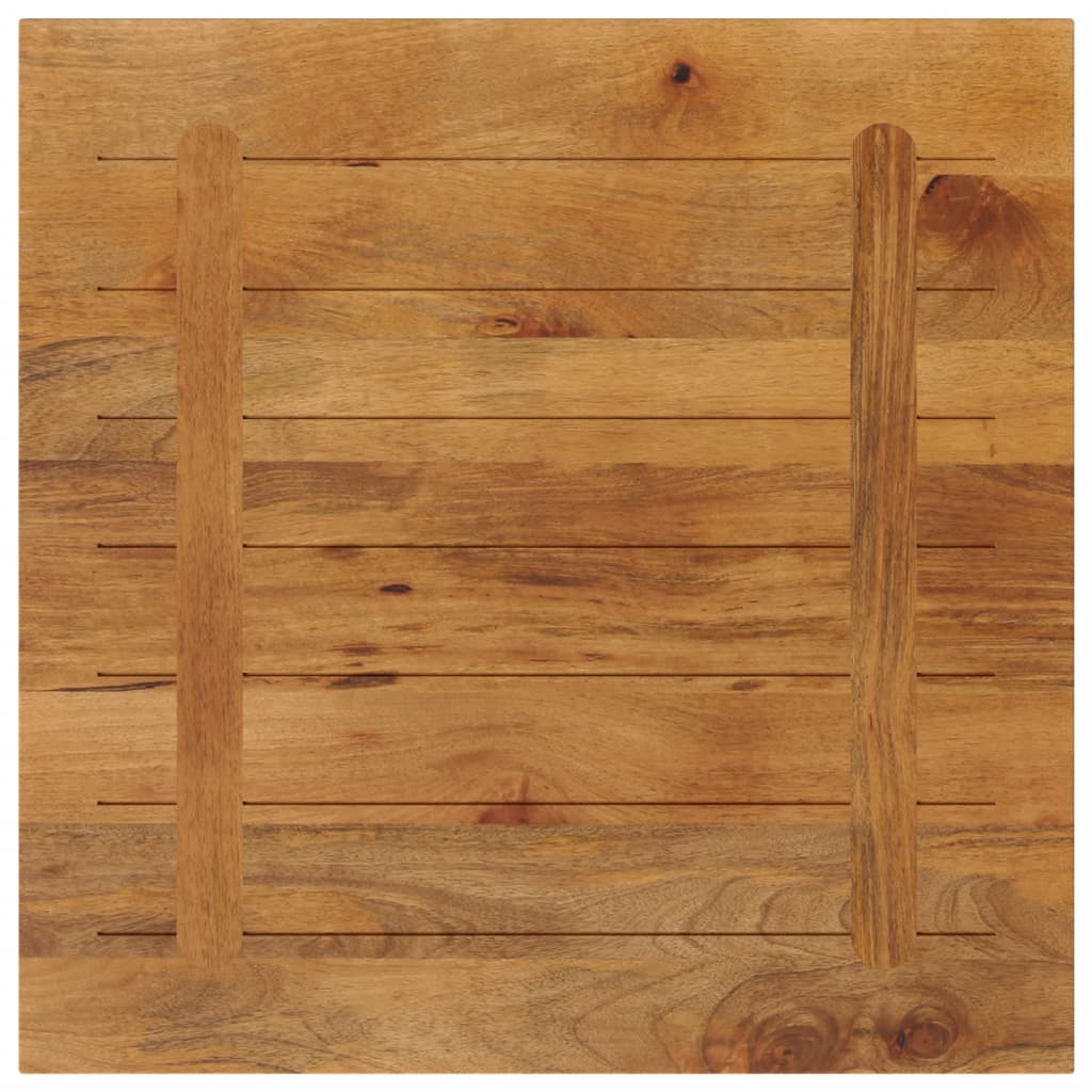Piano per Tavolo 70x70x3,8 cm Quadrato Legno Massello di Mango