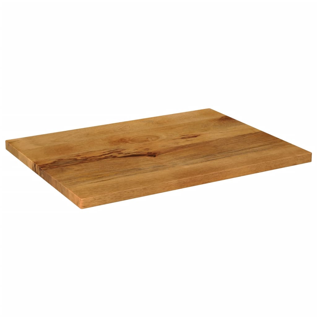 Piano per Tavolo 80x70x3,8 cm Rettangolare Legno Massello Mango