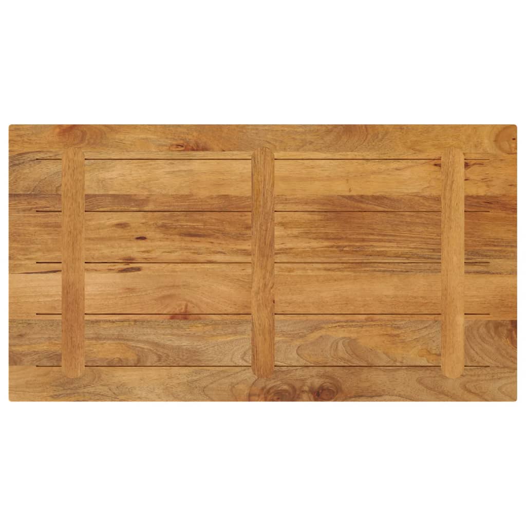 Piano per Tavolo 100x70x3,8cm Rettangolare Legno Massello Mango | homemem39
