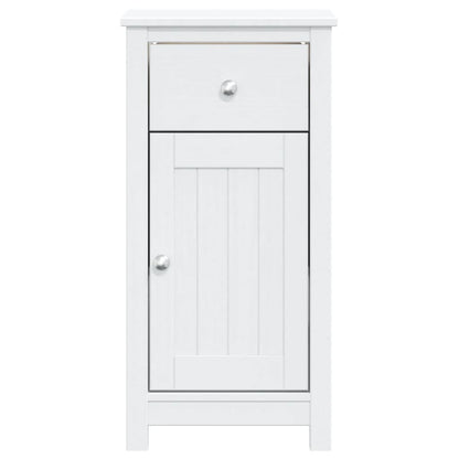 Mobile da Bagno BERG Bianco 40x34x80 cm Legno Massello di Pino | homemem39