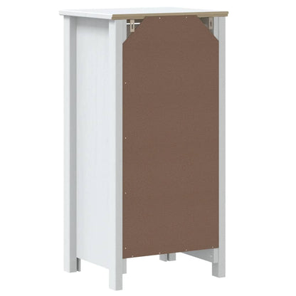 Mobile da Bagno BERG Bianco 40x34x80 cm Legno Massello di Pino | homemem39