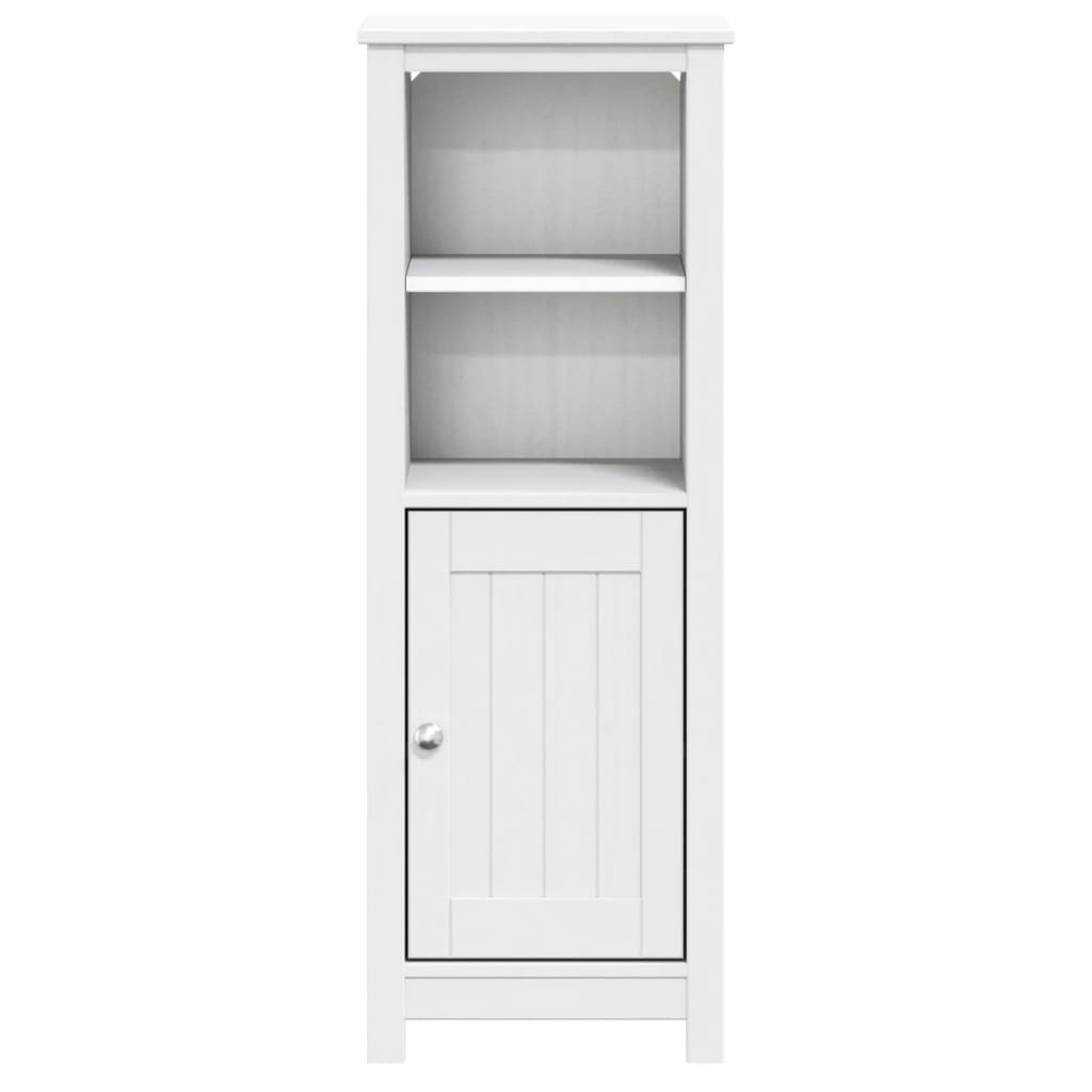 Mobile da Bagno BERG Bianco 40x34x110 cm Legno Massello di Pino | homemem39