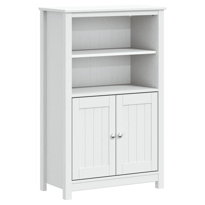 Mobile da Bagno BERG Bianco 69,5x34x110 cm Legno Massello Pino | homemem39