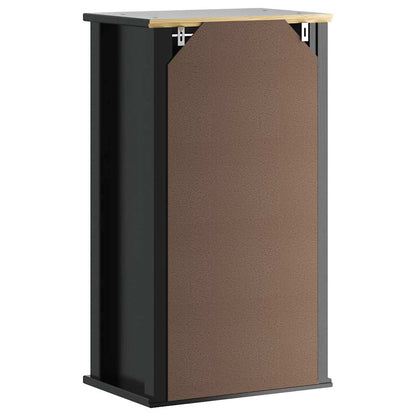 Mobile da Bagno a Muro BERG Nero 40x27x71,5 cm Massello Pino | homemem39