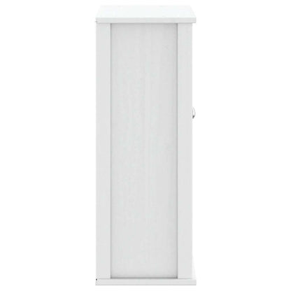 Mobile Bagno a Muro BERG Bianco 69,5x27x71,5cm Legno Massello | homemem39