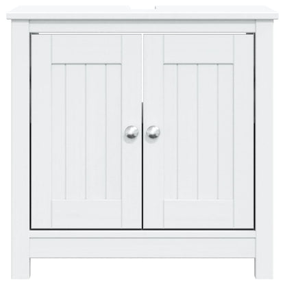Mobile Lavabo da Bagno BERG Bianco 60x34x59 cm Massello Pino | homemem39