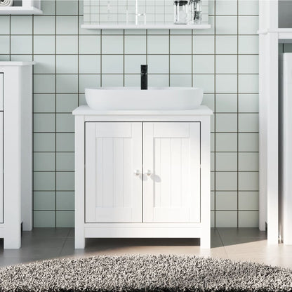 Mobile Lavabo da Bagno BERG Bianco 60x34x59 cm Massello Pino | homemem39