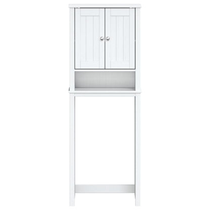 Portaoggetti Sopra WC BERG Bianco 60x27x164,5 cm Legno Massello | homemem39