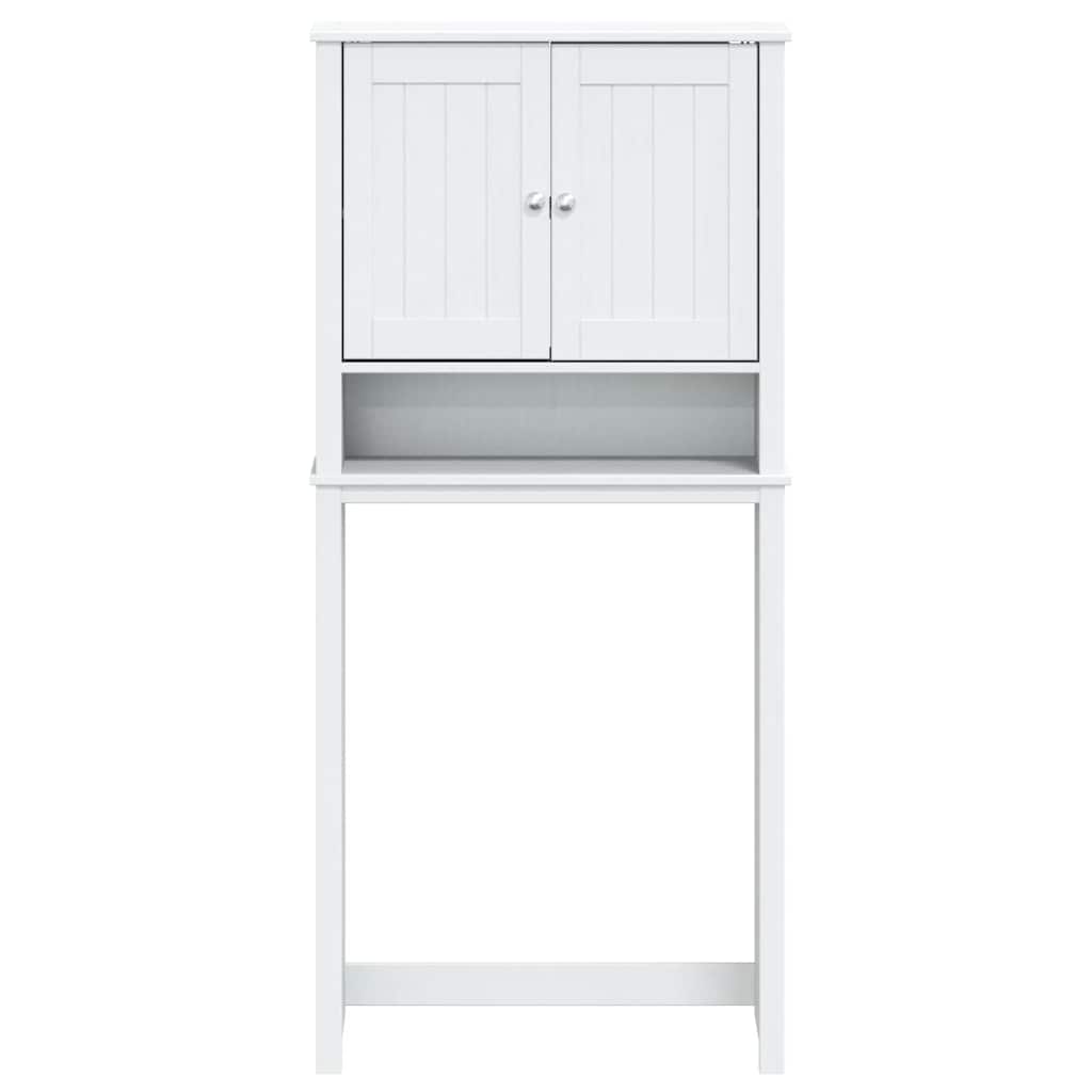 Mobile per Lavatrice BERG Bianco 76x27x164,5cm Legno Massello | homemem39