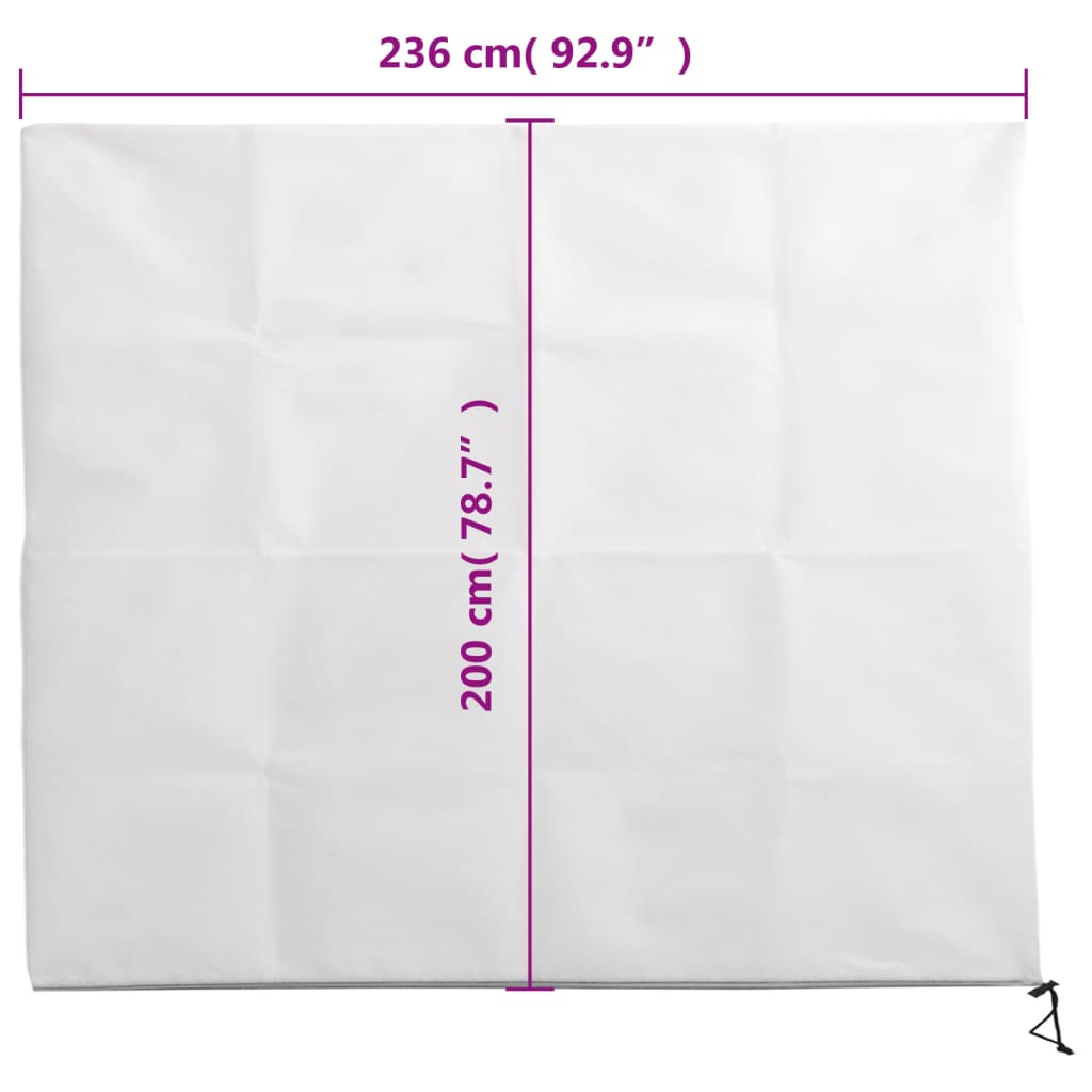 Coperture con Cerniera per Piante 10pz 70 g/m² 2,36x2 m