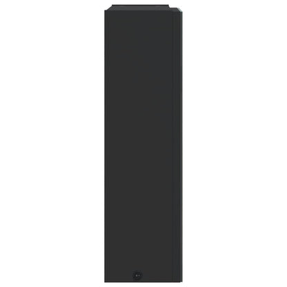 Armadietto Bagno con Specchio e LED Nero 45x13x52 cm | homemem39