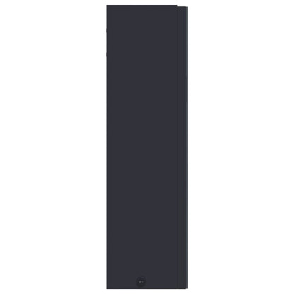 Armadietto Bagno con Specchio e LED Grigio 60x13x52 cm - homemem39