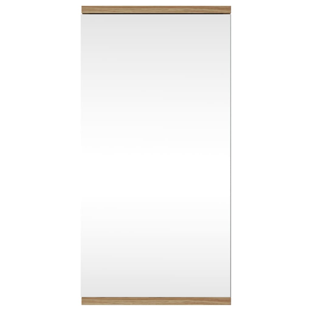 Armadietto Angolare con Specchio da Bagno Rovere 30x24x60 cm | homemem39