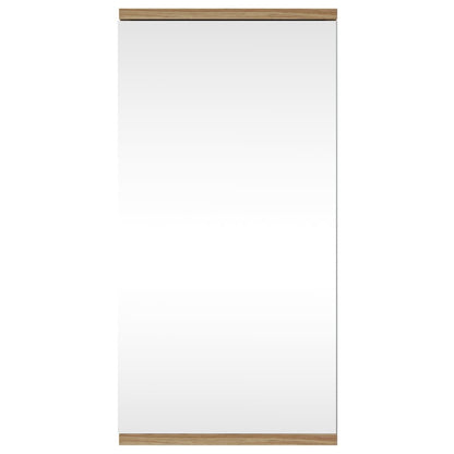 Armadietto Angolare con Specchio da Bagno Rovere 30x24x60 cm | homemem39