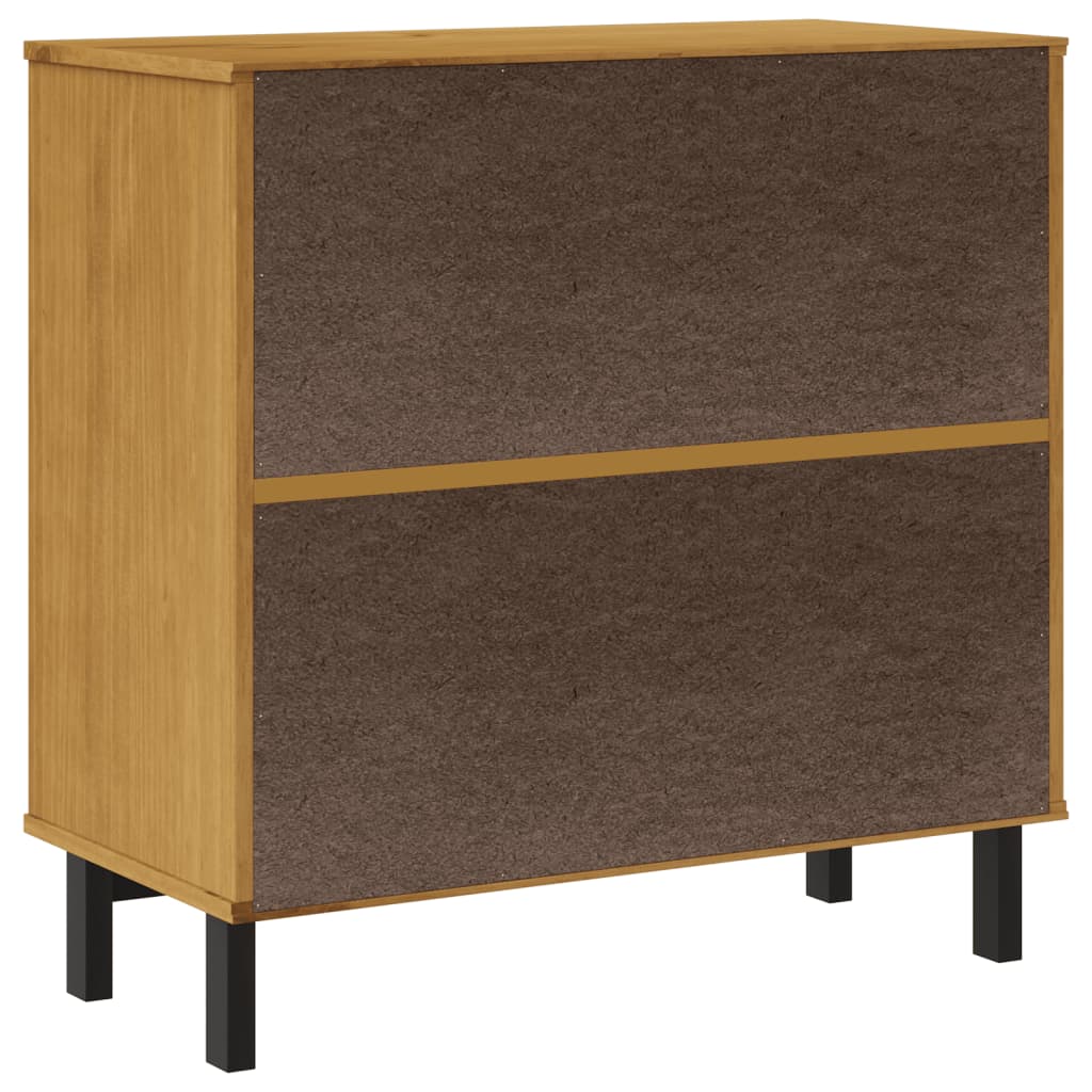 Cassettiera FLAM 80x40x80 cm in Legno Massello di Pino - homemem39