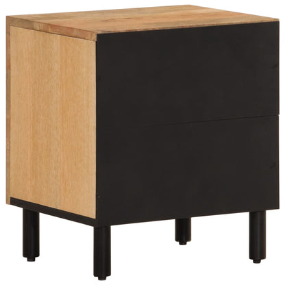 Comodino 40x33x46 cm in Legno Massello di Mango