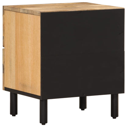 Comodino 40x33x46 cm in Legno Massello di Mango | homemem39