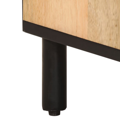 Comodino 40x33x46 cm in Legno Massello di Mango | homemem39