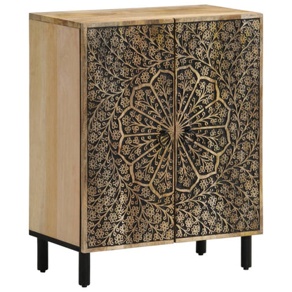 Credenza 60x33x75 cm in Legno Massello di Mango