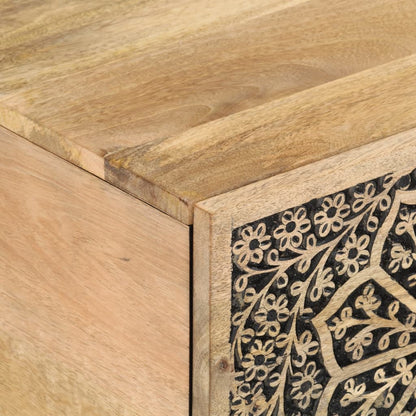 Tavolino da Salotto 80x50x40 cm Legno Massello di Mango