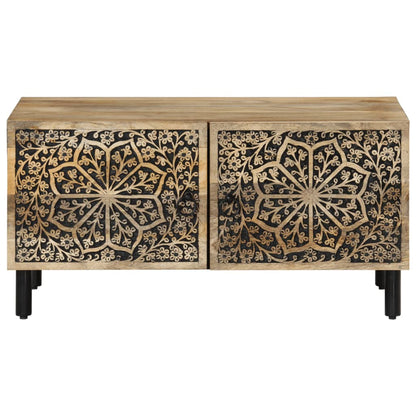 Tavolino da Salotto 80x50x40 cm Legno Massello di Mango | homemem39