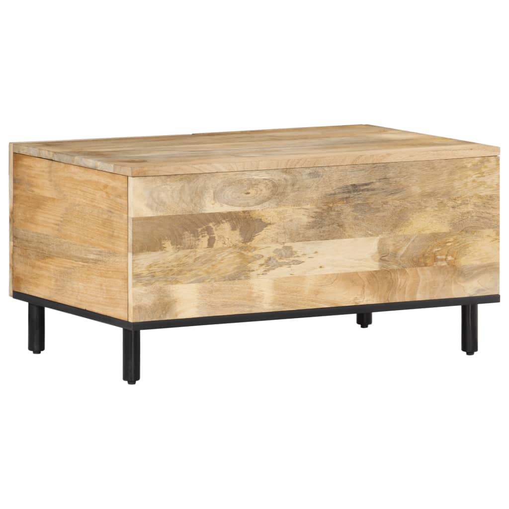 Tavolino da Salotto 80x50x40 cm Legno Massello di Mango | homemem39