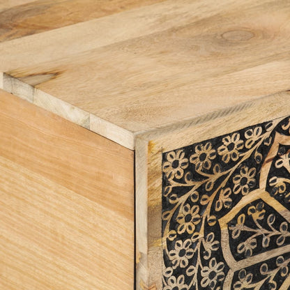 Tavolino da Salotto 80x50x40 cm Legno Massello di Mango | homemem39