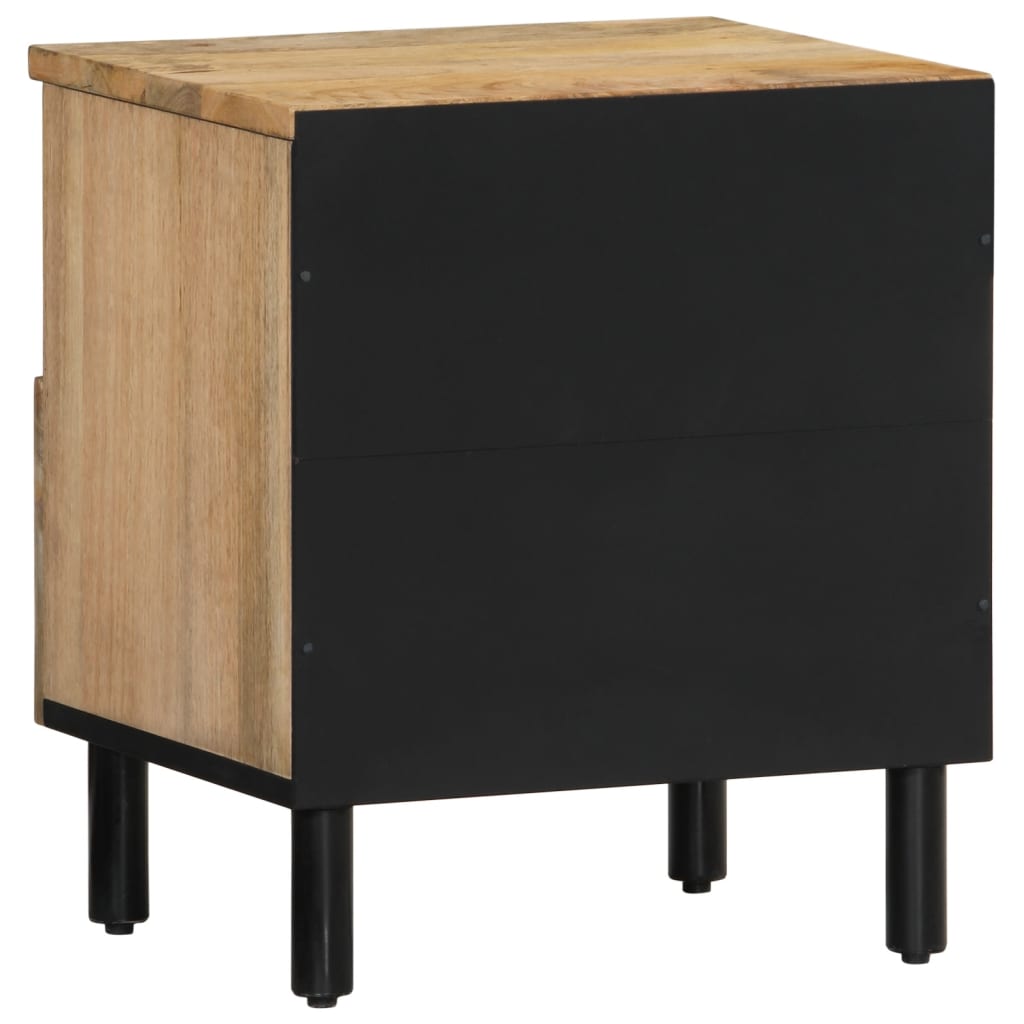 Comodino 40x33x46 cm in Legno Massello di Mango | homemem39