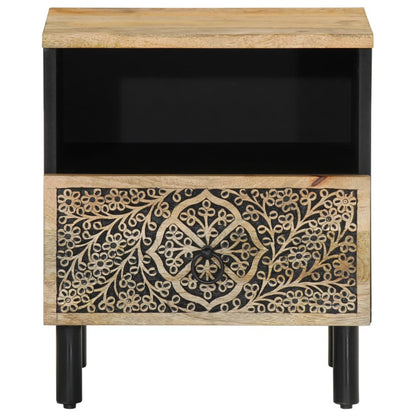 Comodini 2pz 40x33x46 cm in Legno Massello di Mango