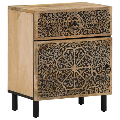 Comodino 50x33x60 cm in Legno Massello di Mango | homemem39