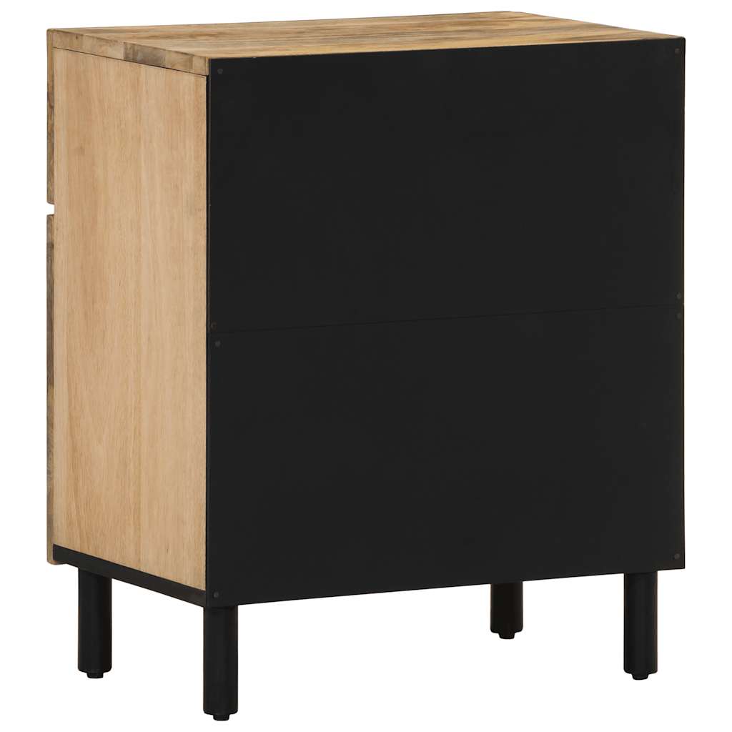 Comodino 50x33x60 cm in Legno Massello di Mango | homemem39