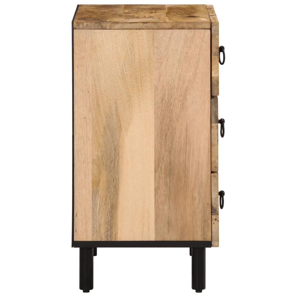 Comodino 50x33x60 cm in Legno Massello di Mango | homemem39