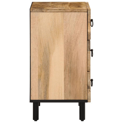 Comodino 50x33x60 cm in Legno Massello di Mango | homemem39