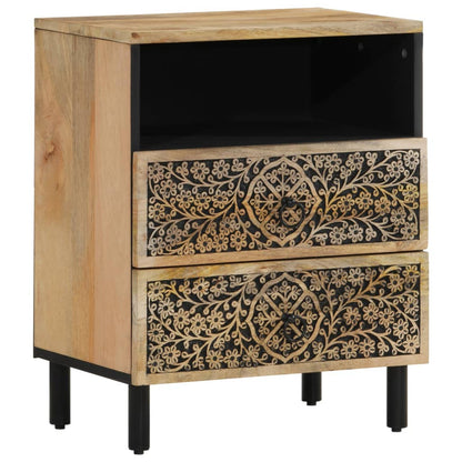 Comodino 50x33x60 cm in Legno Massello di Mango | homemem39