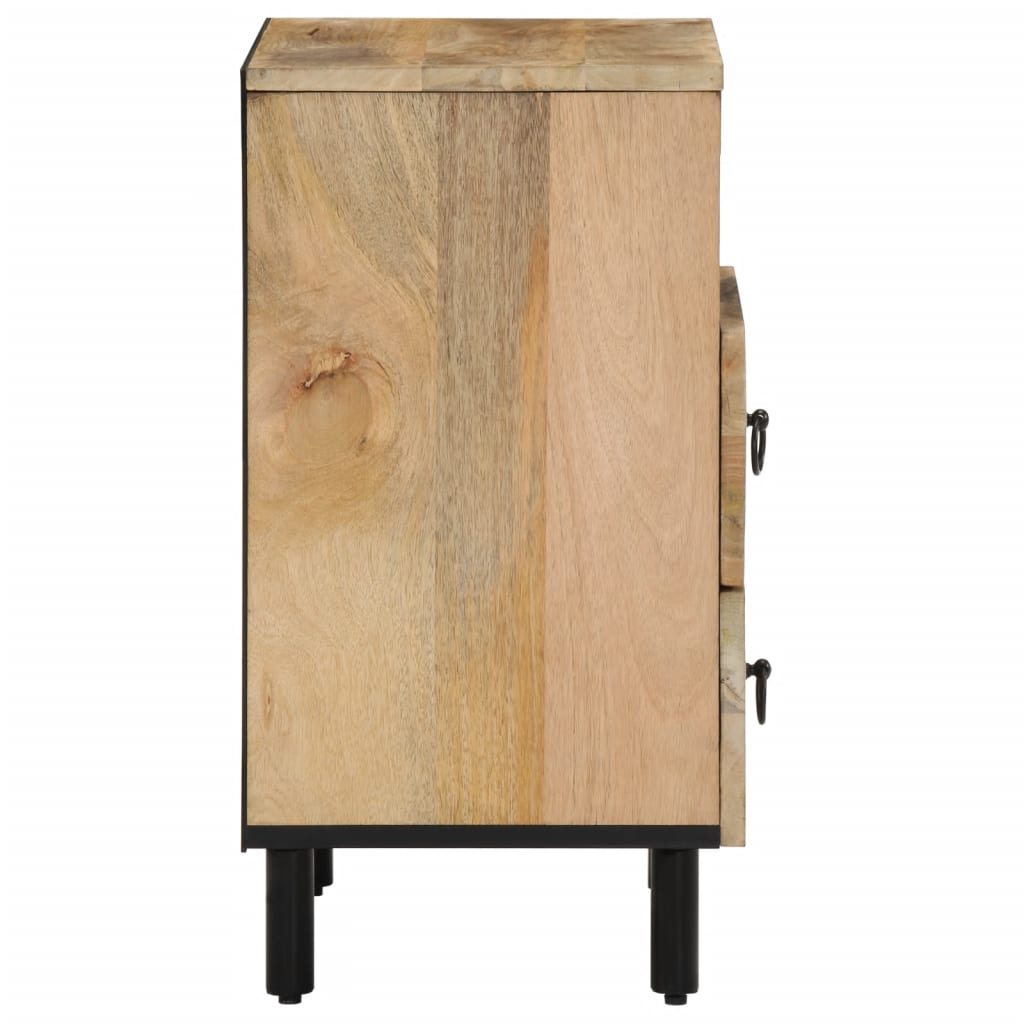 Comodino 50x33x60 cm in Legno Massello di Mango | homemem39
