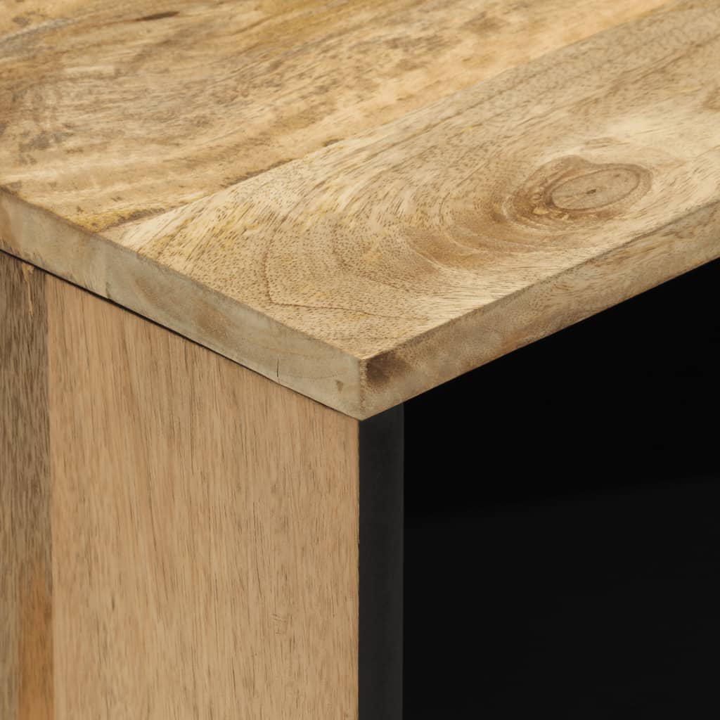 Comodino 50x33x60 cm in Legno Massello di Mango | homemem39