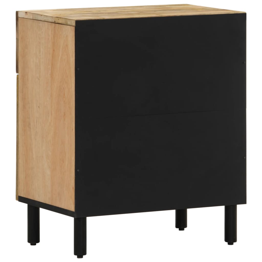 Comodino 50x33x60 cm in Legno Massello di Mango | homemem39