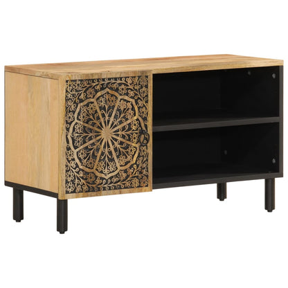 Mobile Porta TV 80x31x46 cm in Legno Massello di Mango | homemem39