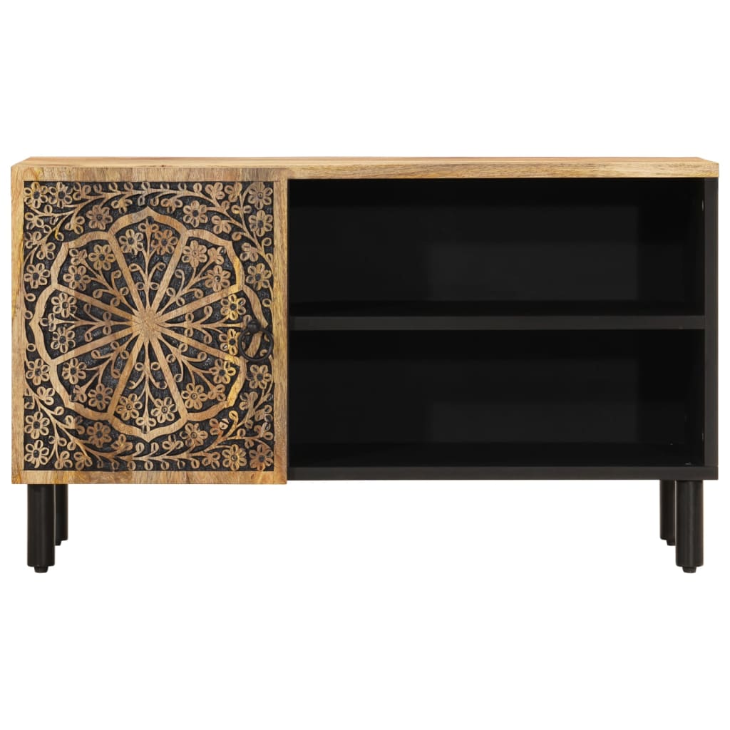 Mobile Porta TV 80x31x46 cm in Legno Massello di Mango | homemem39