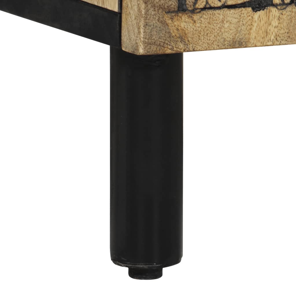 Mobile Lavabo da Bagno 62x33x58cm in Legno Massello di Mango | homemem39