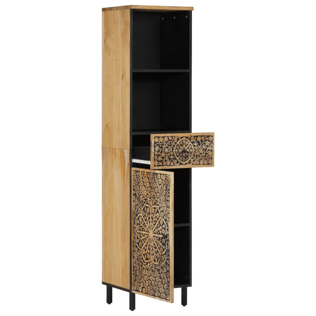 Mobile da Bagno 38x33x160 cm in Legno Massello di Mango | homemem39